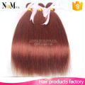 Silky Straight Wave two tone ombre colored hair weave bundles for foreign trade